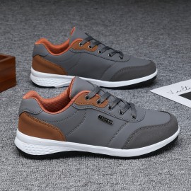 Men's Casual Sneakers, Wear-resistant Anti-skid Lace-up Shoes For Outdoor Walking Jogging