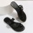 Women's Toe Loop Flat Slide Sandals - Comfortable Non-Slip Beach Slippers